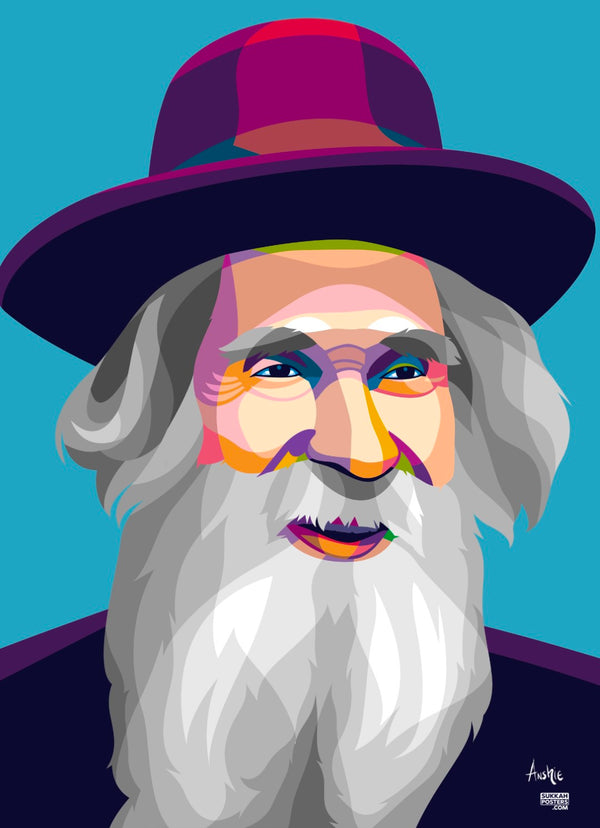 R' Aaron Leib Shteinman Colorful Sukkah Poster