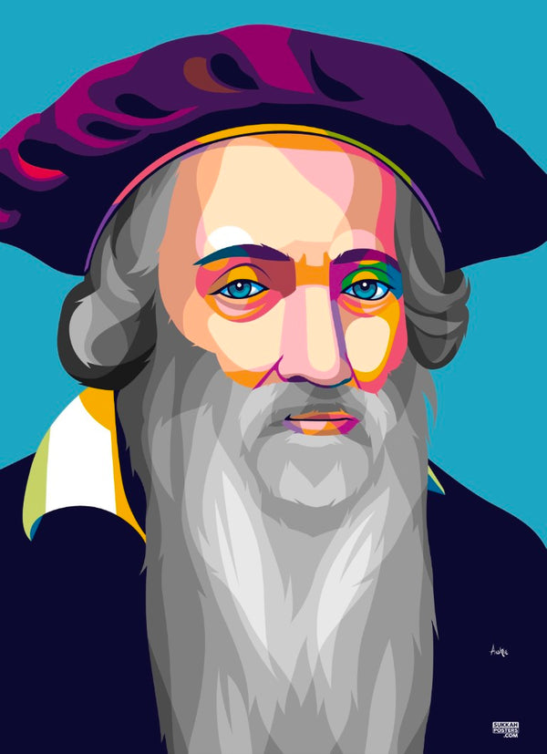 Bal Shem Tov Colorful Sukkah Poster