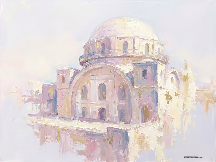 Churva Shul Art Sukkah Poster