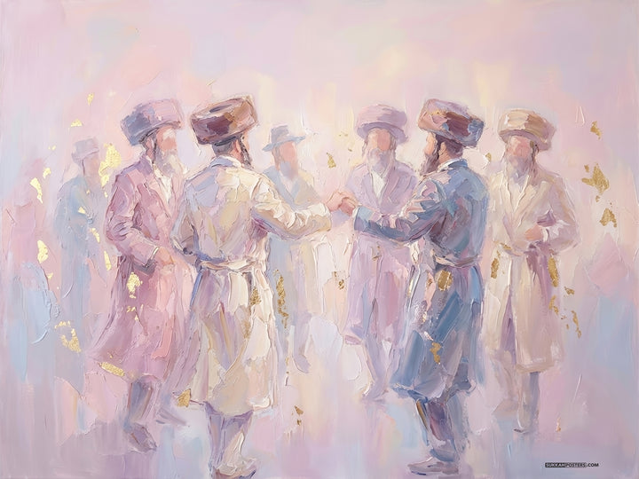 "Dancing" Art Sukkah Poster