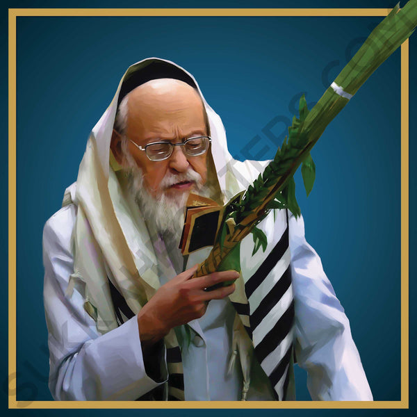 R' Yosef Sholom Elyashiv Sukkah Poster