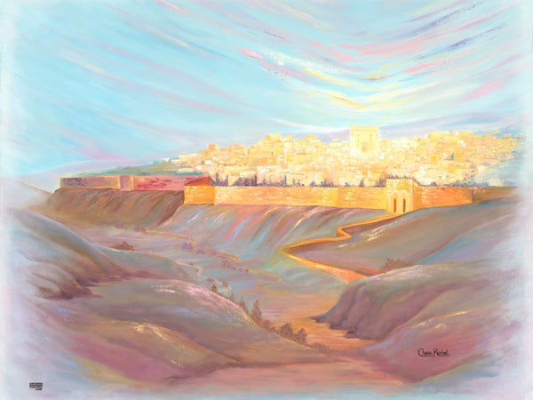 Jerusalem In Gold Art Sukkah Poster