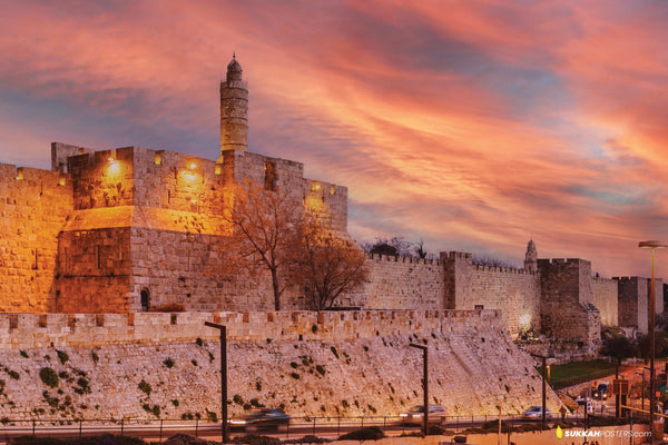 Migdal David Sunset Sukkah Mural