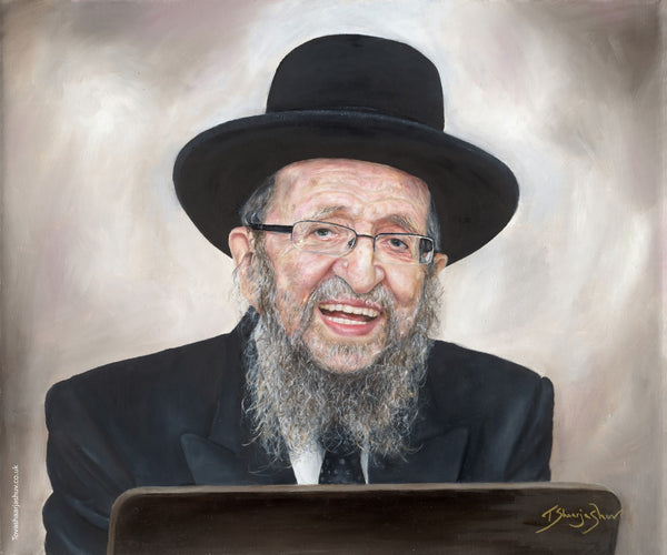 R' Shmuel Oil Paint Sukkah Poster