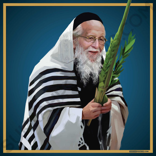 R' Aaron Schechter Sukkah Poster