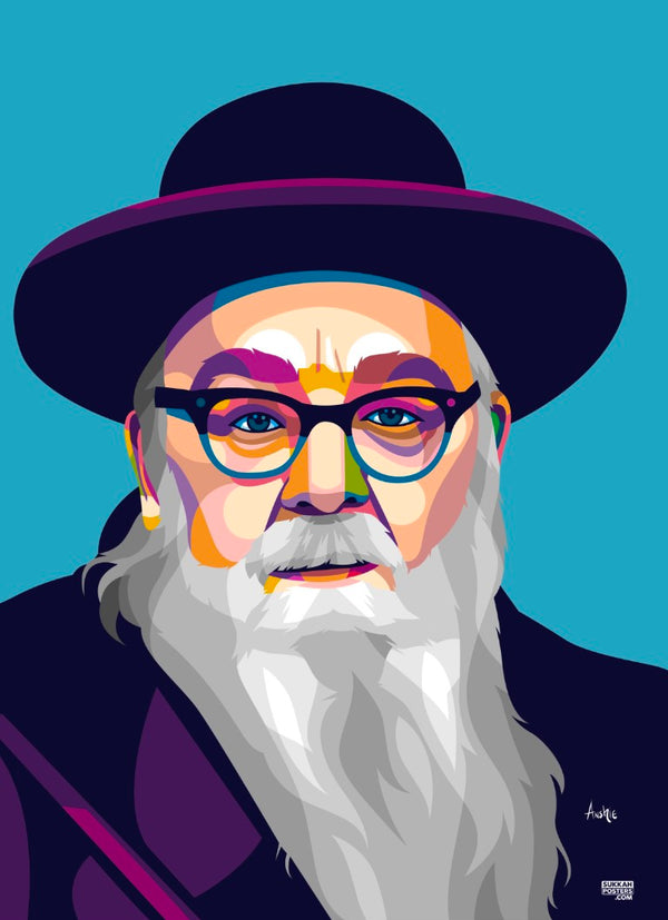 R' Shalom Schwadron Colorful Sukkah Poster