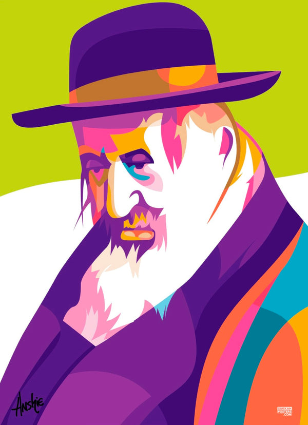 R' Shayale Kerestir Colorful Sukkah Poster