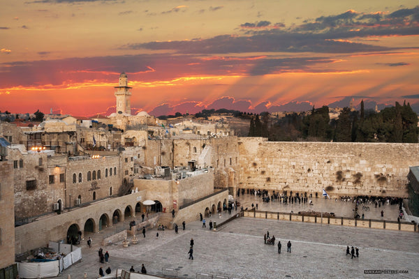 Sunset Kosel Sukkah Mural