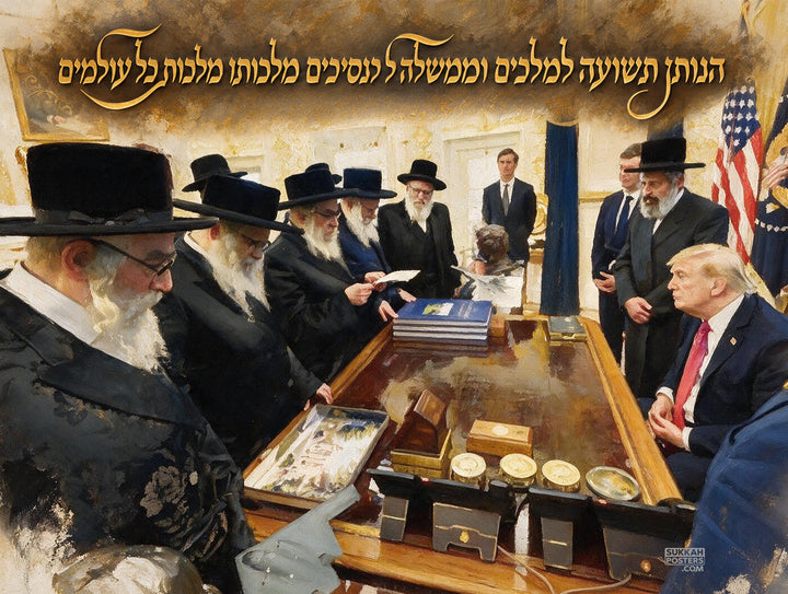 Rebbes meet Trump Sukkah Poster #2