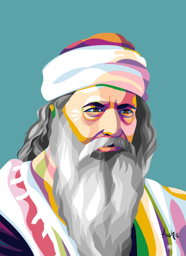 R' Yosef Karro Colorful Sukkah Poster