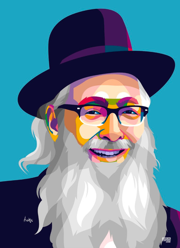 R' Zevi Trenk Colorful Sukkah Poster
