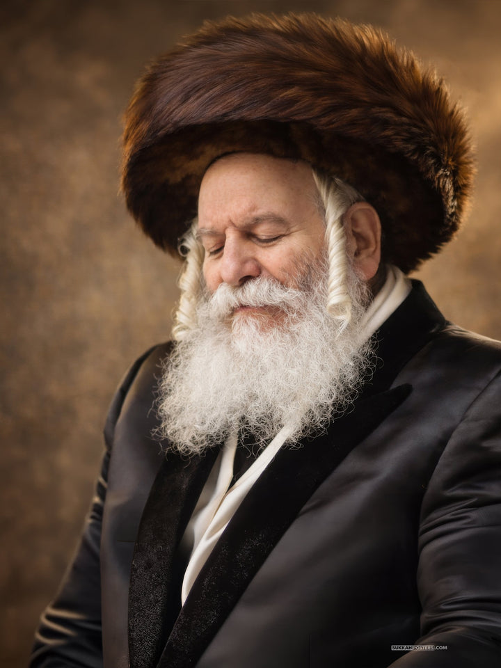 Bobover Rebbe Sukkah Poster