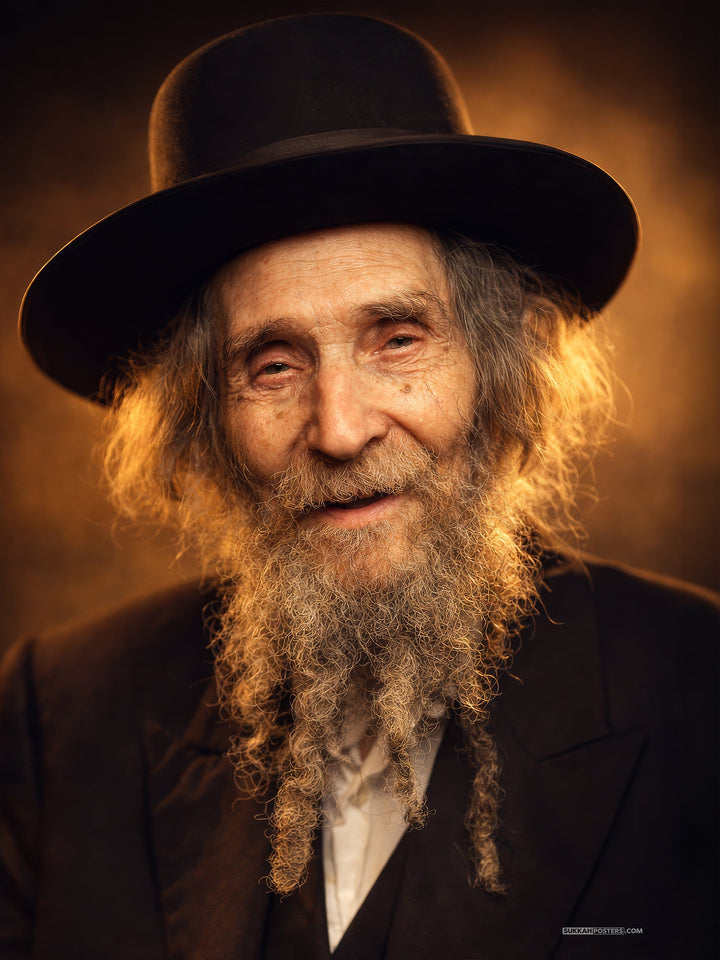 R Aaron Leib Shteinman Sukkah Poster