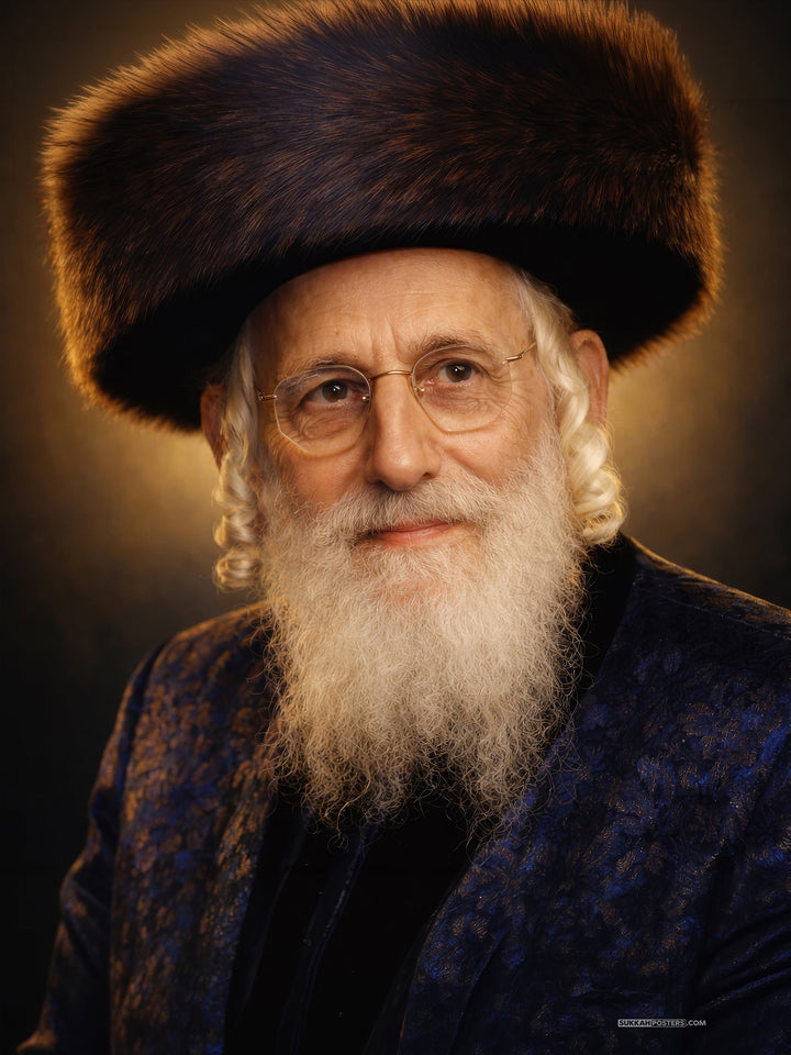 R Shlomo of Bobov Sukkah Poster