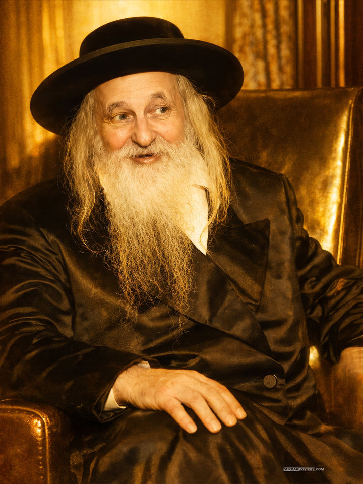 R Yoel of Satmar 2 Sukkah Poster