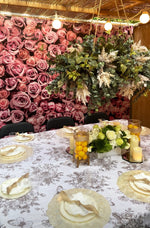 Rose Wall Sukkah Mural