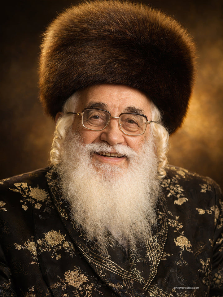 Yeshuos Moshe of Vishnitz Sukkah Poster
